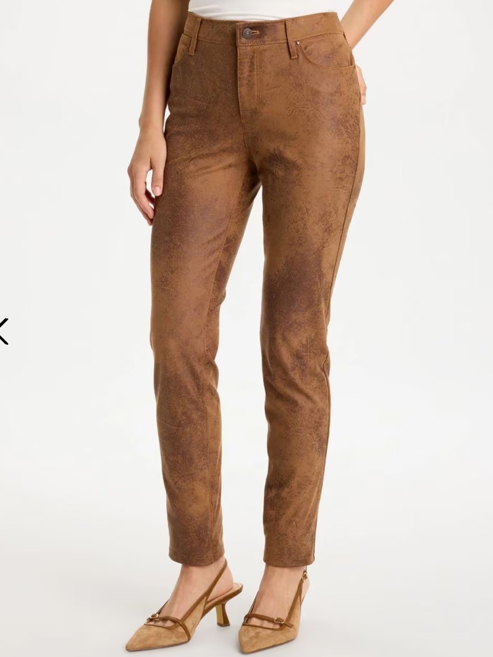 Chico’s Soft Suede Knit Five-Pocket Skinny Pants Size Chico’s 1.5 US 12
